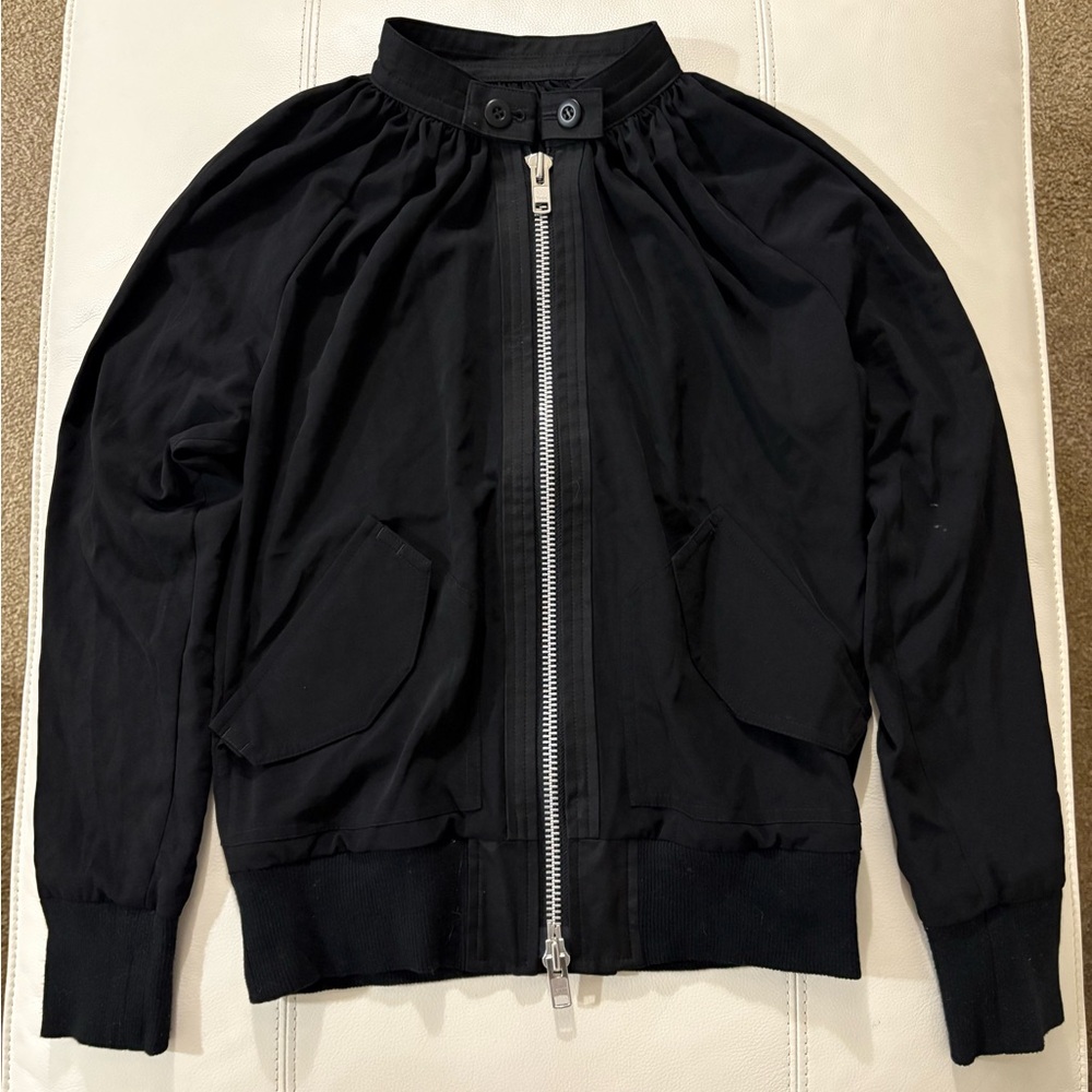 Yohji Yamamoto Regulation Black Zip-Up Jacket